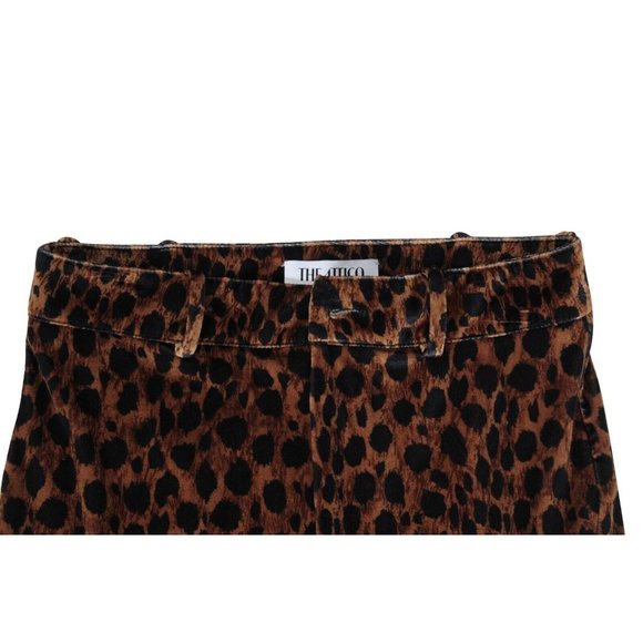 The Attico Cheetah Leggings Pants IT42 Gold Black Animal Print Zip Leg - Picture 3 of 10